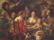 Jacob Jordaens The King Drinks Celebration of the Feast of the Epiphany (mk05) china oil painting reproduction